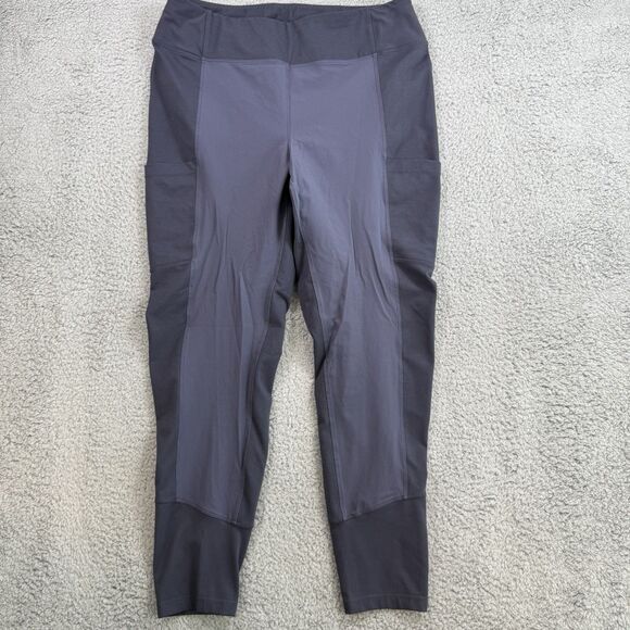 REI Co-Op Pants Womens L Purple Pull On Outdoors Hiking Travel Stretch - Picture 1 of 9